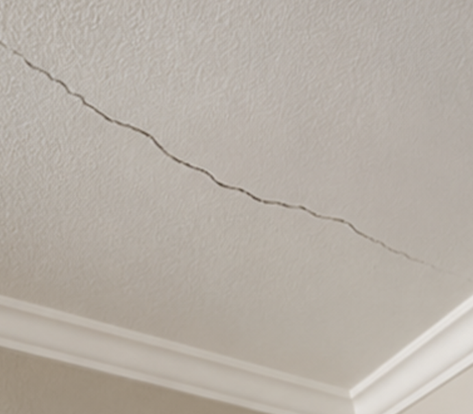 Ceiling crack