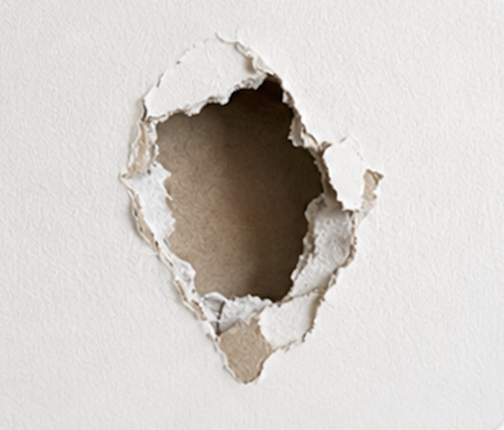 Hole in drywall